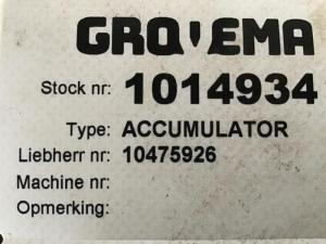 Liebherr Accumulator